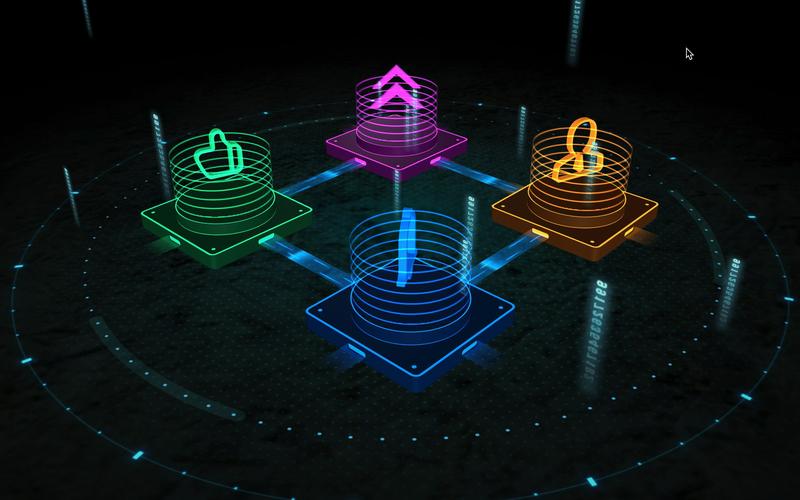 如何用three.js打造酷炫的3D酸性风格网页动画效果？