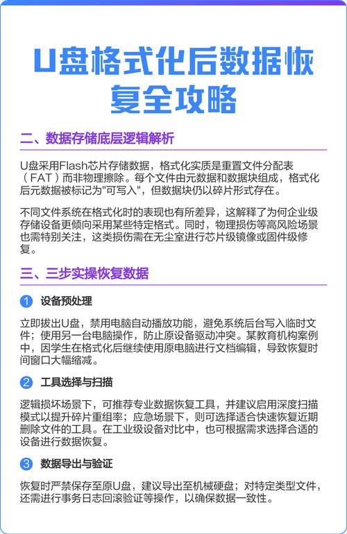 u盘格式化丢失数据后如何有效恢复？