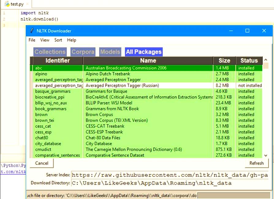 Python自然语言处理库nltk详细介绍是什么？