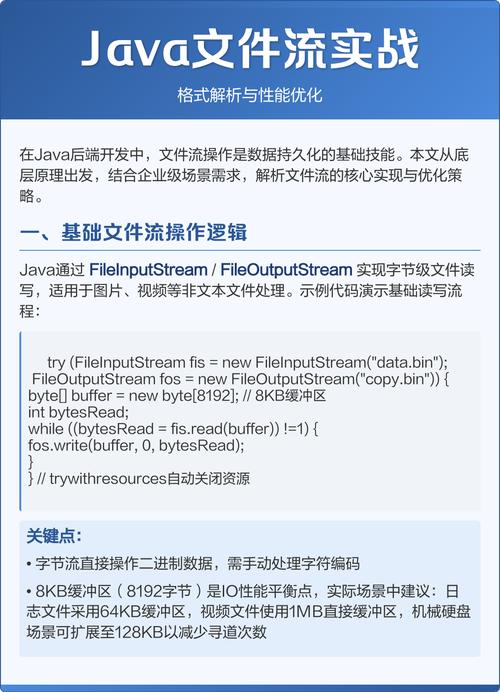 Java文件流支持哪些文件格式？