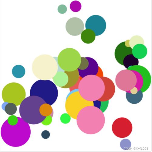 如何用JavaScript canvas制作框内跳动的彩色小球动画？