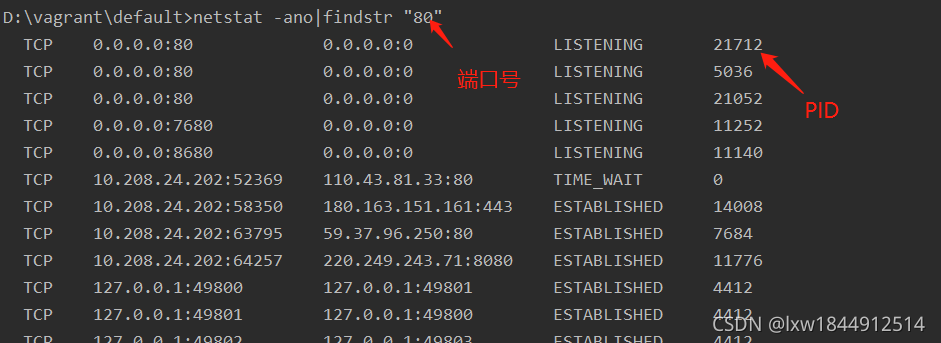 如何使用Windows检查端口被哪些程序占用？