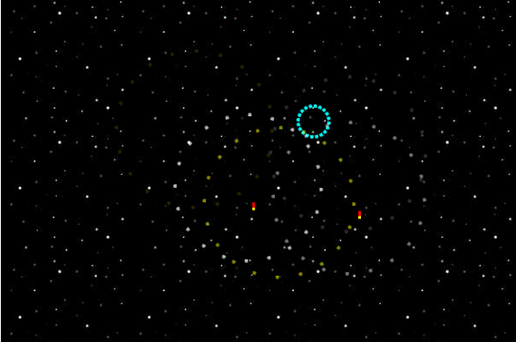 如何用JavaScript代码实现星星海动态特效效果？