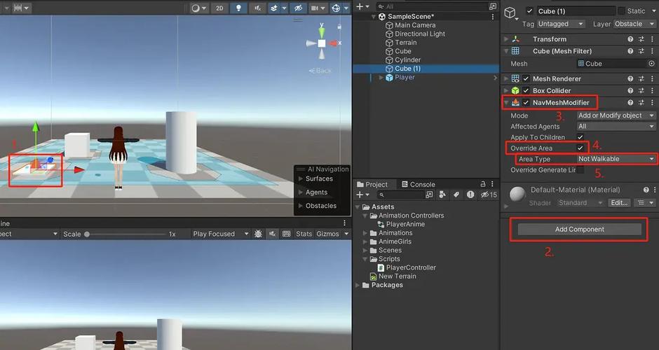 Unity中如何实现鼠标点击2D平面到3D物体的旋转控制？