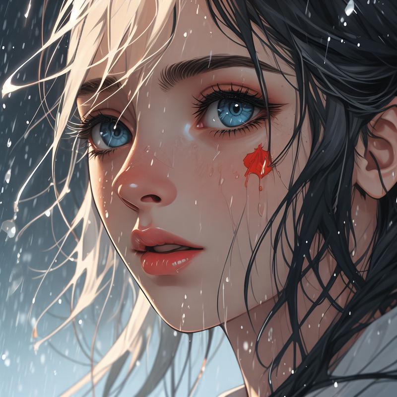 如何用JavaScript实现漫画风格大雨倾盆动画效果？