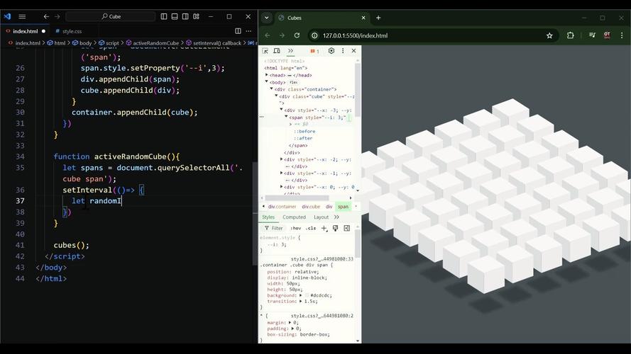 如何用JavaScript制作出酷炫的魔方动画效果？