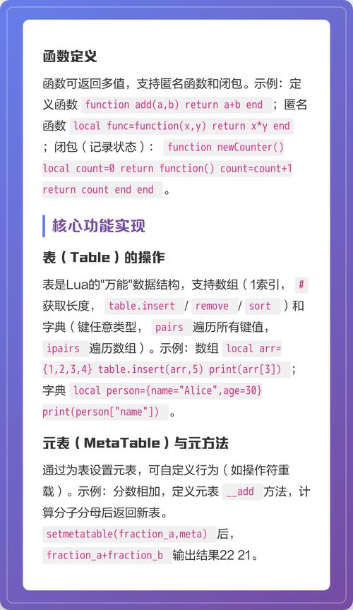 Lua编程语言的基本语法有哪些特点？