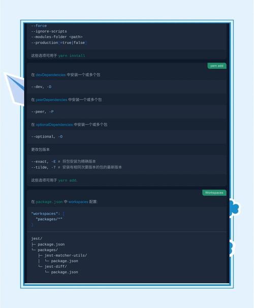 yarn 常用命令有哪些具体操作？