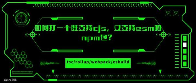 如何详细实现支持cjs和esm的npm包示例？
