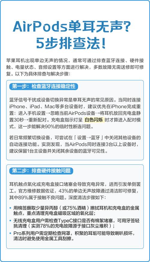 AirPods连接后无声音，如何排查并修复问题？