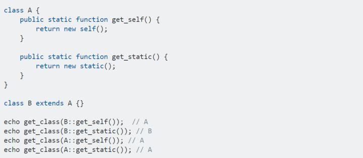 PHP中new self()与new static()有何本质区别？
