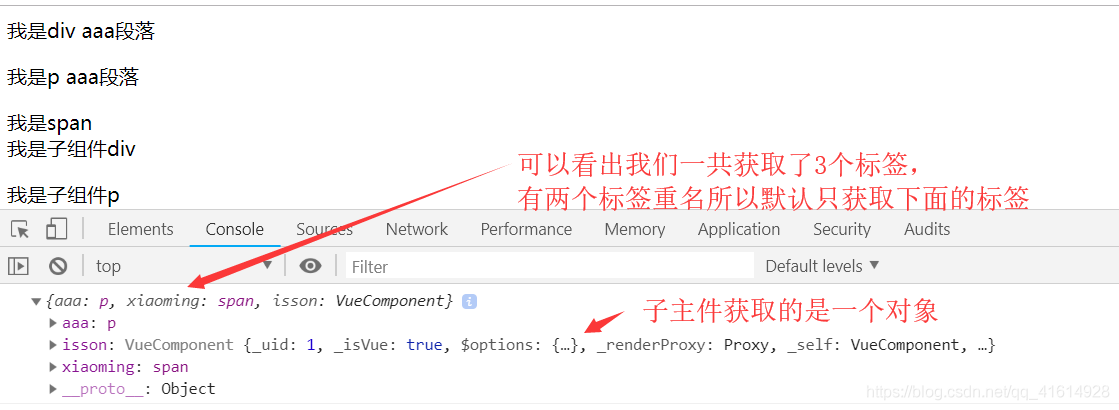 如何通过Vue的refs获取组件或元素的实例进行基本操作？