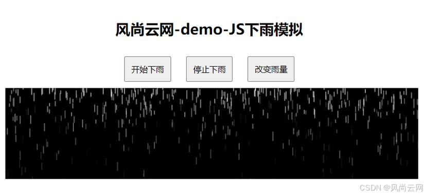 如何用JavaScript canvas制作雨滴动画效果？