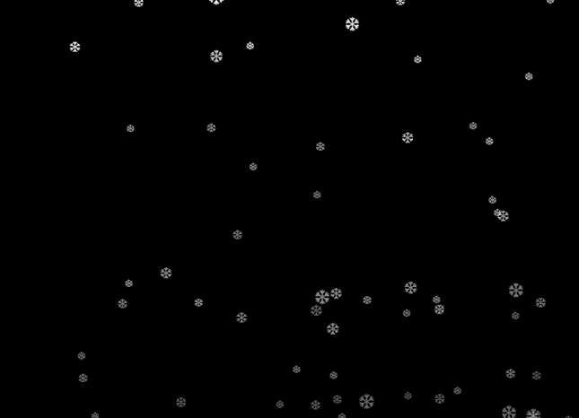 如何用JavaScript编写实现动态雪花飘落特效的代码？