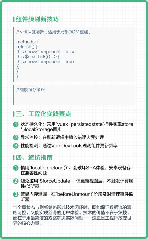 如何通过Vue实现组件的手动刷新功能？