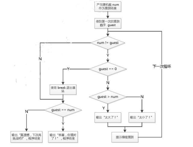 猜中数字为何仍困在while循环中？