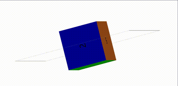 如何用JavaScript编写一个自动旋转的3D立方体动画效果？