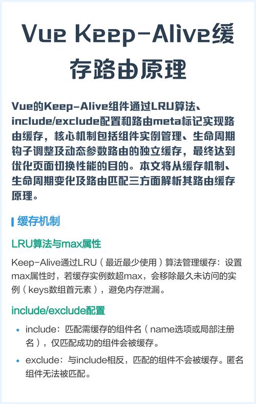 Vue中如何通过keep-alive实现组件缓存及解决不缓存问题？