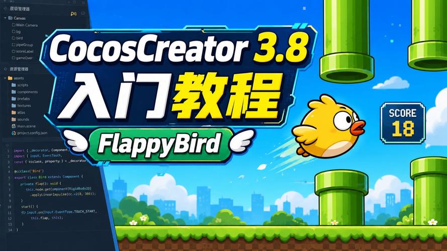 CocosCreator中如何快速上手制作flappy bird游戏？