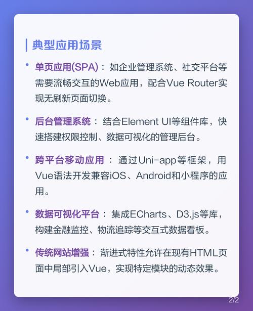 Vue.js的轻量级前端框架应用场景有哪些？