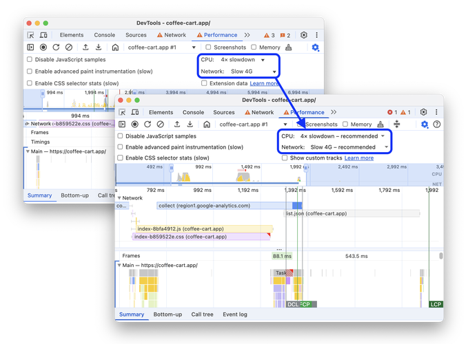 如何通过 Chrome Dev Tools 详细执行网页性能分析操作？