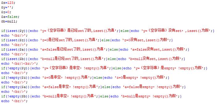 PHP中为何同时使用isset()和!empty()来检查变量存在和有效性？