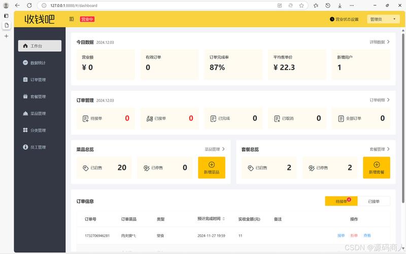 Java点餐系统如何有效统计营业额？