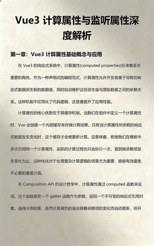 Vue中如何区分监视属性与计算属性的功能与用法？