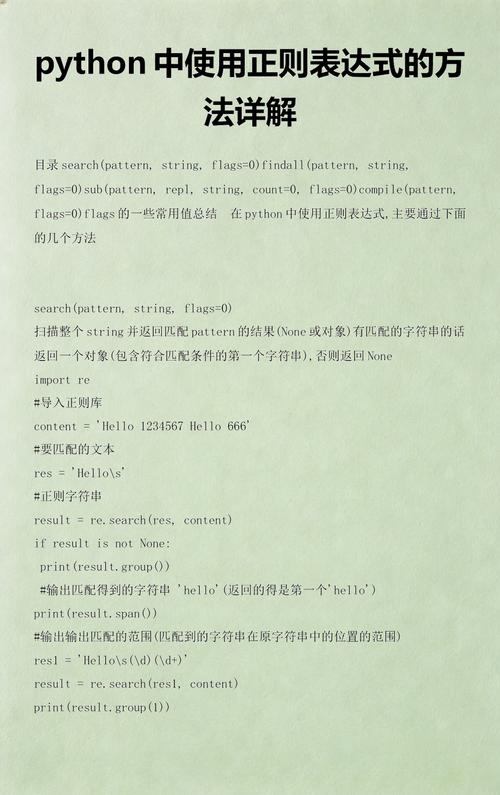 如何通过这20个Python正则表达式示例快速掌握正则表达式的使用？