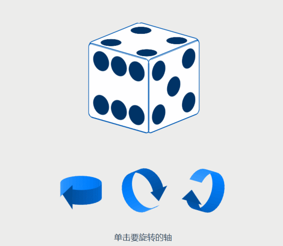 如何用JavaScript编写一个动态转动的骰子动画效果？