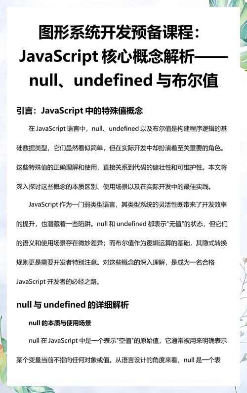 JavaScript中undefined与null有何本质区别？实例解析对比。
