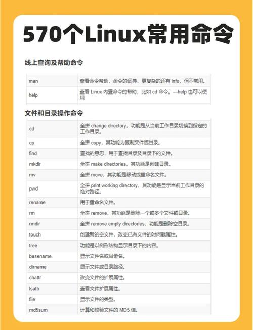 Linux中常用的操作命令有哪些？