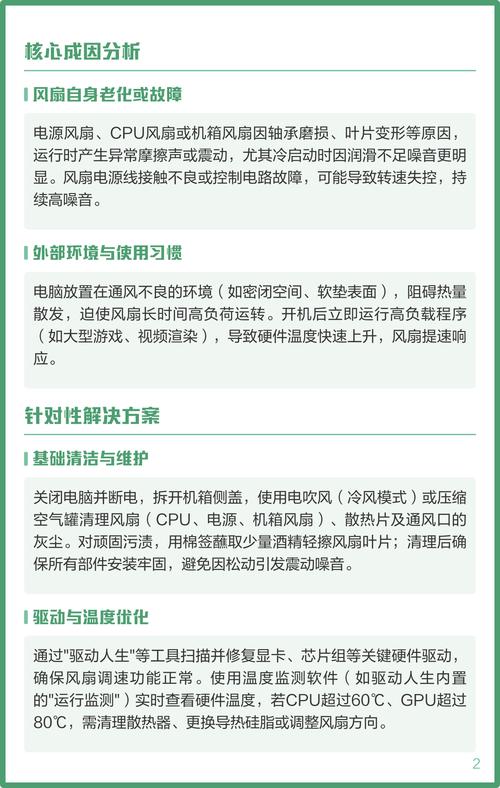 电脑开机噪音过大，是何原因导致的问题分析？
