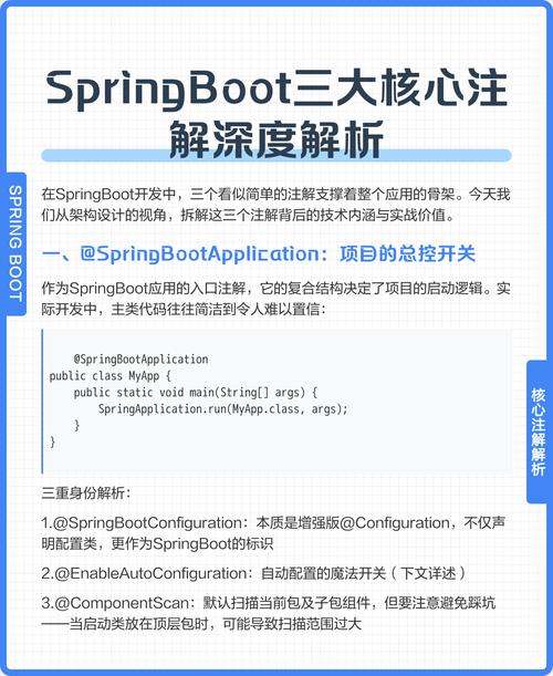 SpringBoot中哪三个核心注解最为关键？