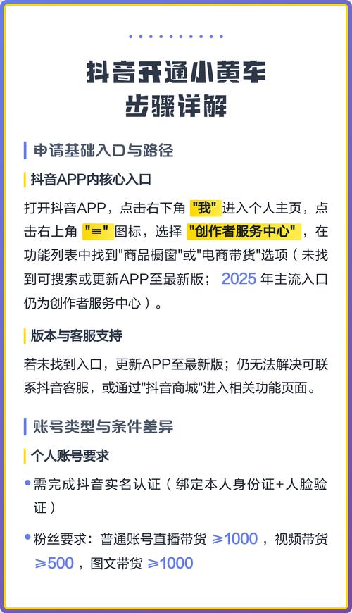 抖音小黄车怎么轻松开通？只需三步就能搞定！