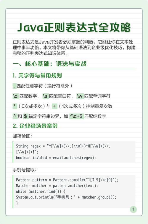 Java正则表达式入门教程有哪些？