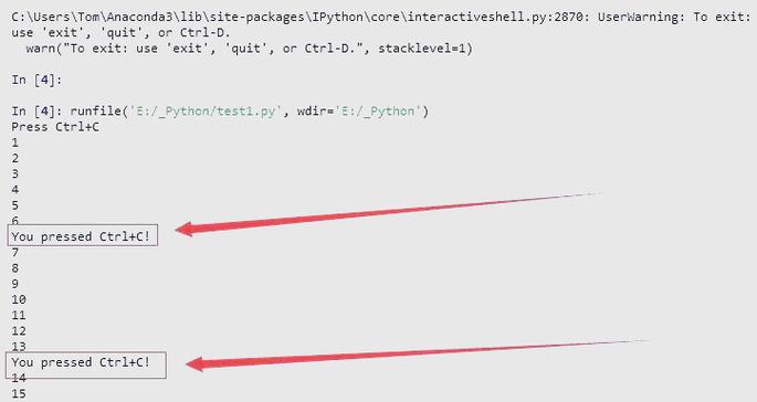 如何用Python3编写代码捕获Ctrl+C终止信号？