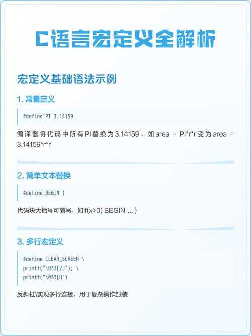 C语言中宏定义的基本概念是什么？