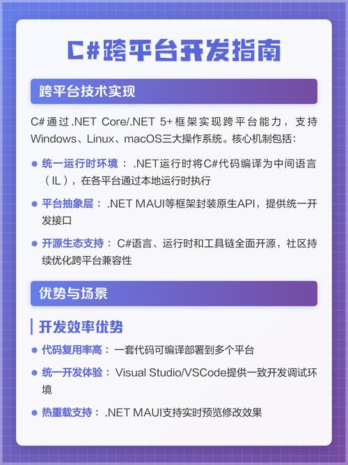 .NET/C能实现哪些跨平台开发功能？