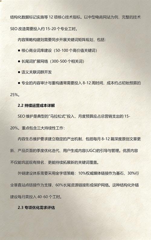 SEO优化成本与回报如何深度解析，投资回报比如何揭秘？