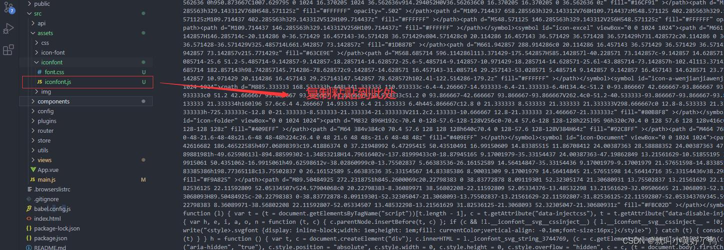 如何将阿里iconfont图标和字体集成到Vue3项目中并使用？