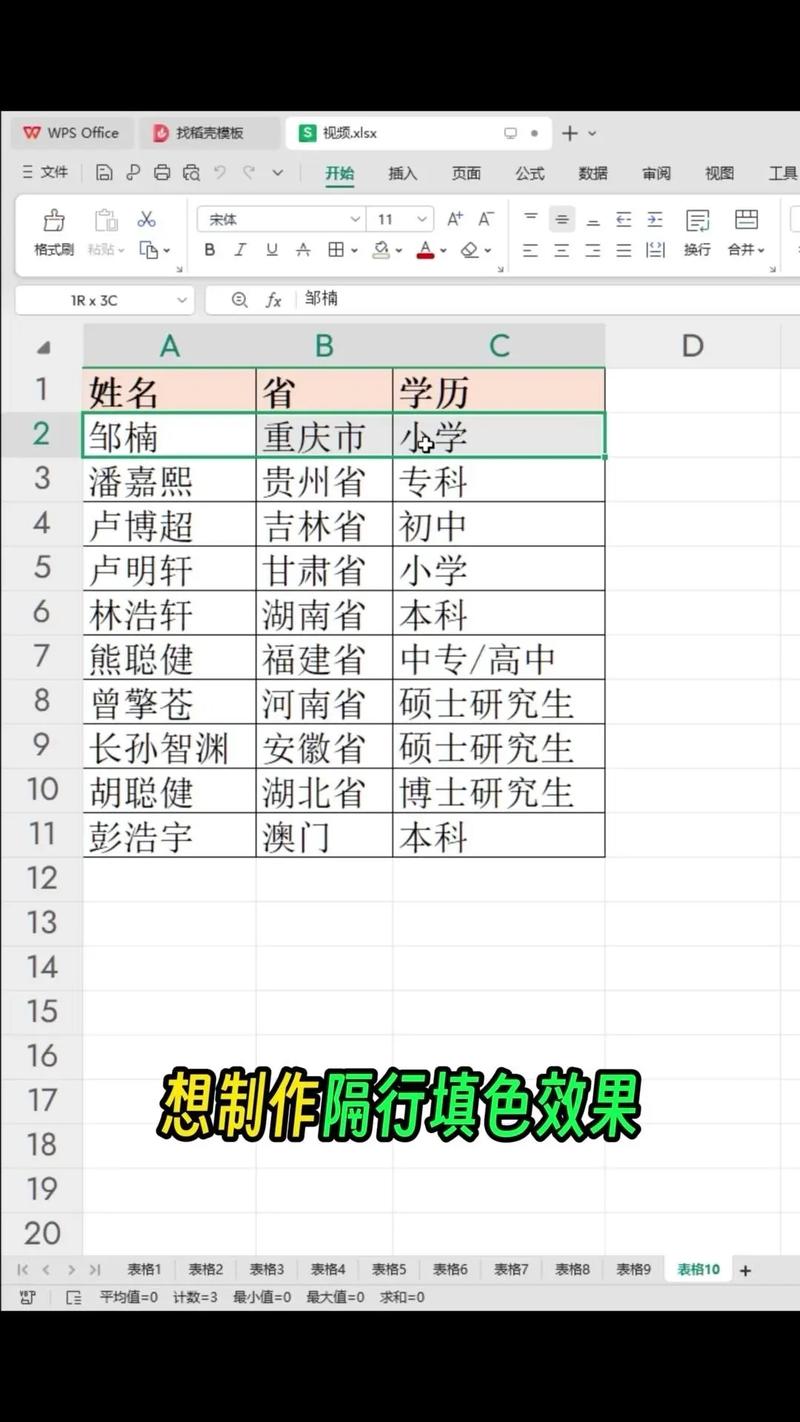 如何用JavaScript实现表格隔行变色效果？