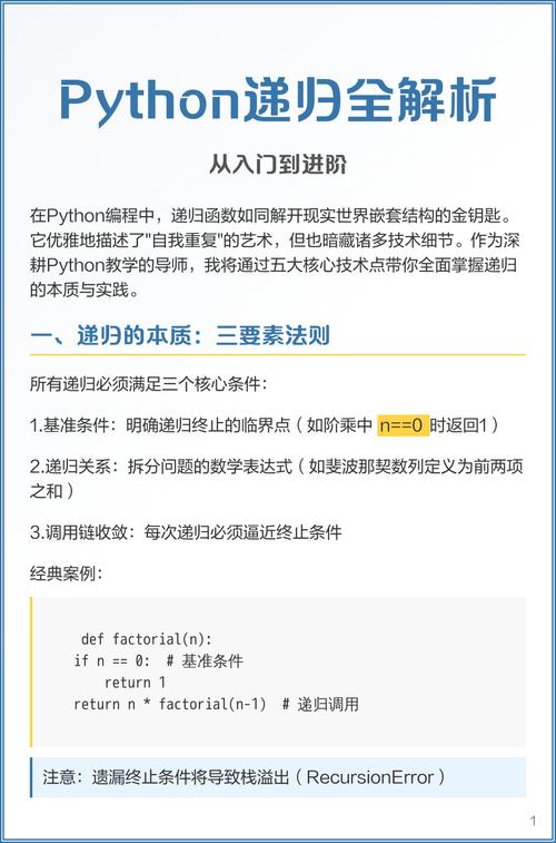 Python递归函数如何实现及深入解析？