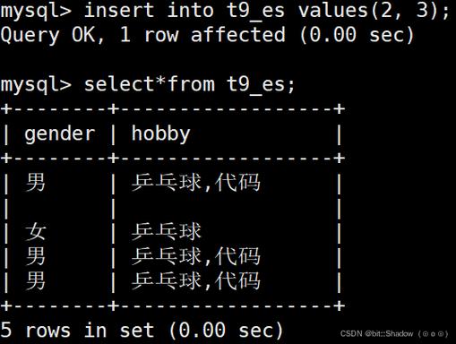 PHP中enum类型和set类型有何区别？
