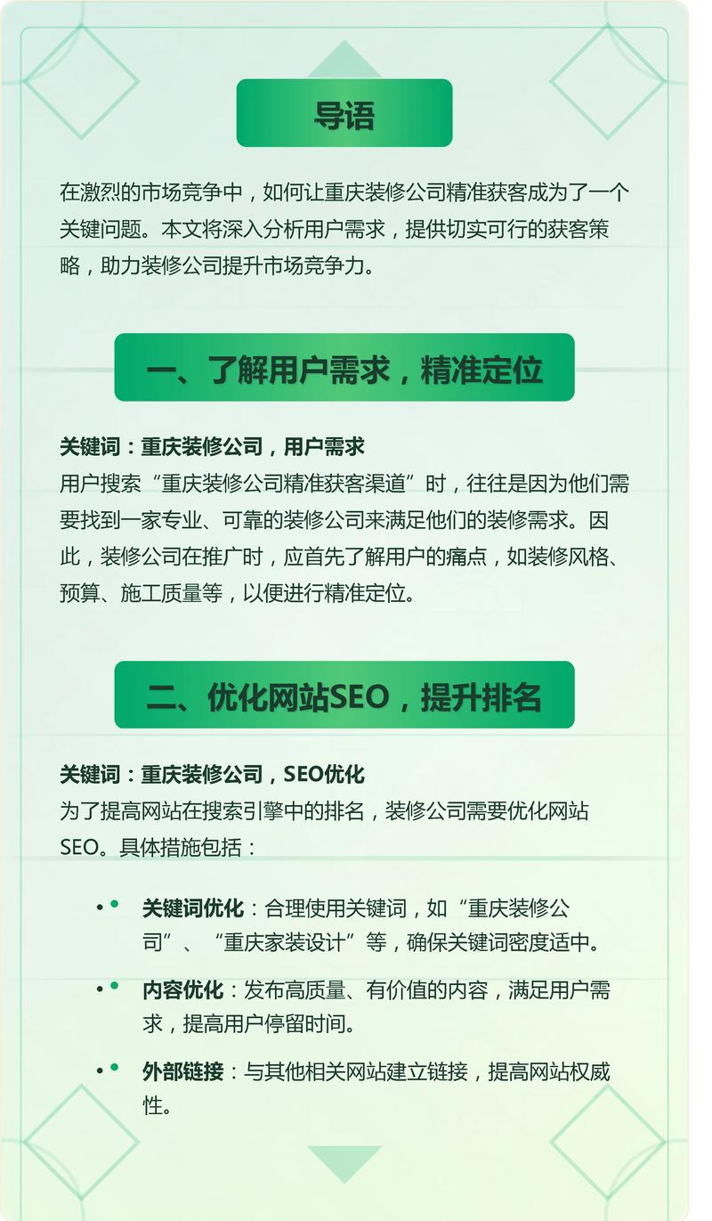 装修SEO如何做到精准定位和持续优化，才能成功？