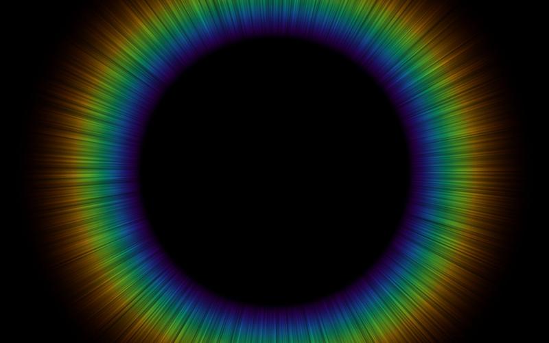 如何用JavaScript canvas制作七彩太阳光晕特效？