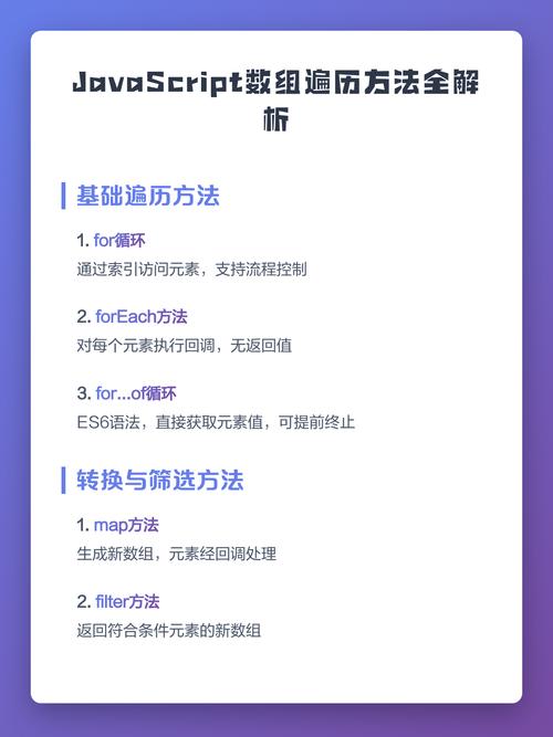 JavaScript中如何总结遍历对象与数组的不同方法？