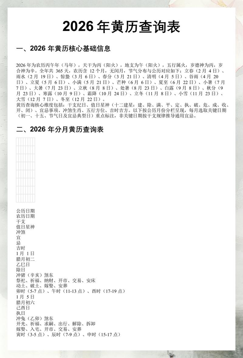 如何用PHP查询古代黄历信息？