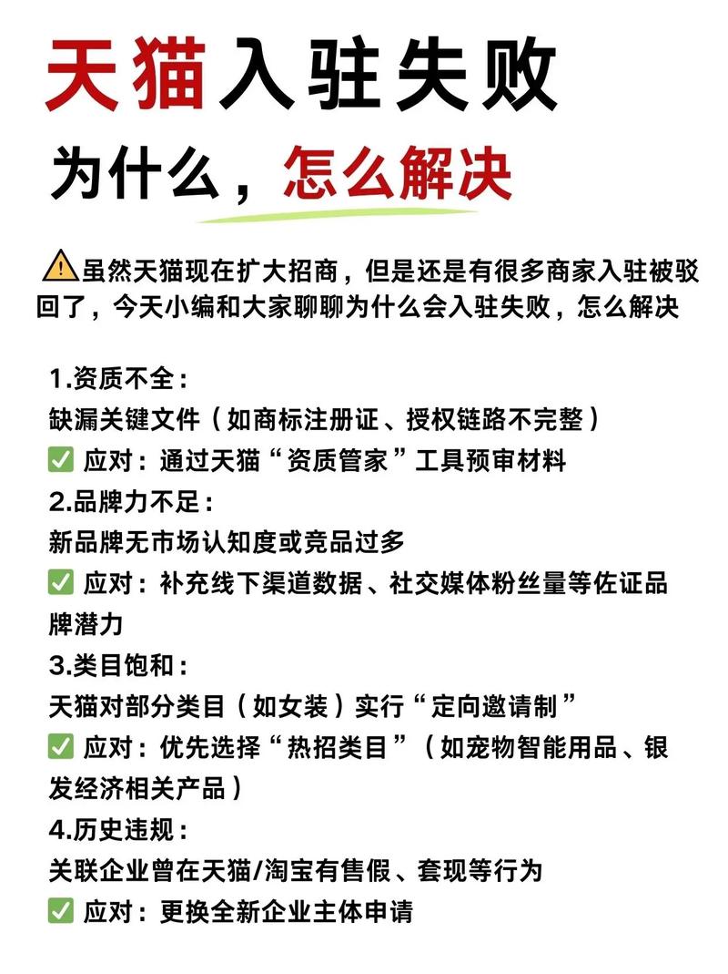 天猫入驻失败，品牌评估不达标，是哪里出了问题导致评估不达标呢？