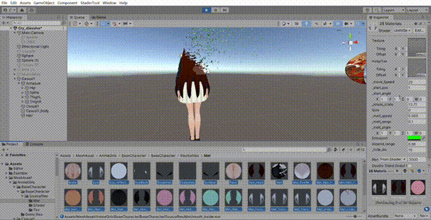 Unity中如何实现2D像素晶格化效果并实现消融动画？